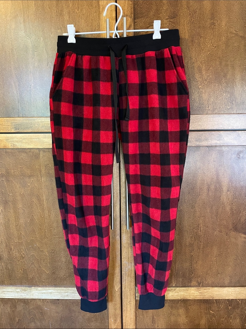 Warehouse One Red Black Plaid PJ Bottoms